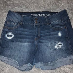 Vanilla star jean shorts